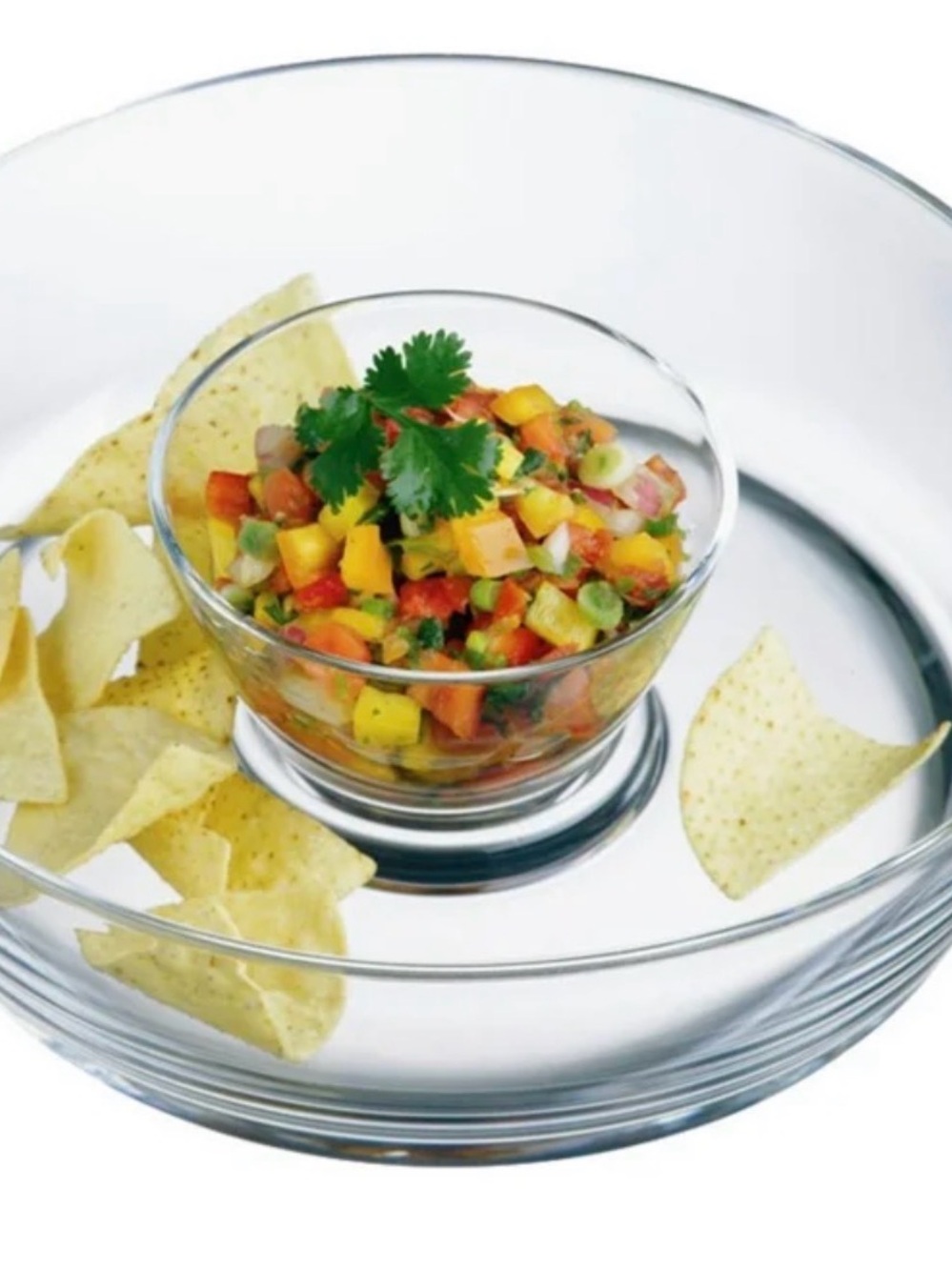 Luigi Bormioli Chip & Dip Serving Platter